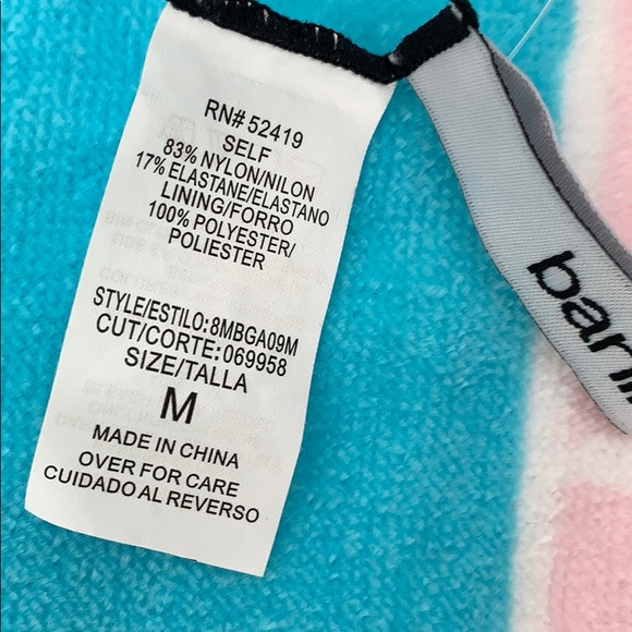 NEW Bar III One-Piece Palm Print Swimsuit Small - Picture 6 of 6